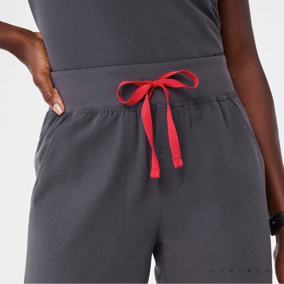 Women’s figs High Waisted Isabel Wide Leg Scrub Pants charcoal LG REG 1001567R - Picture 4 of 11